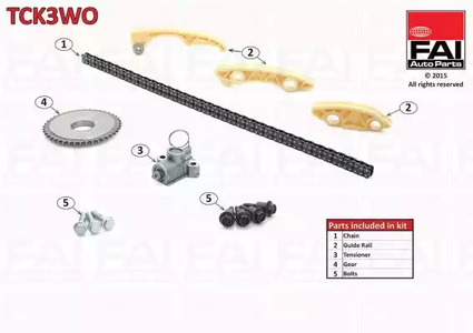 Комплект цепи грм FAI AUTOPARTS TCK3WO