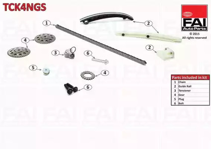 Комплект цели привода распредвала FAI AUTOPARTS TCK4NGS