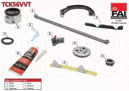 Комплект цели привода распредвала FAI AUTOPARTS TCK56VVT