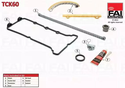 Комплект цели привода распредвала FAI AUTOPARTS TCK60