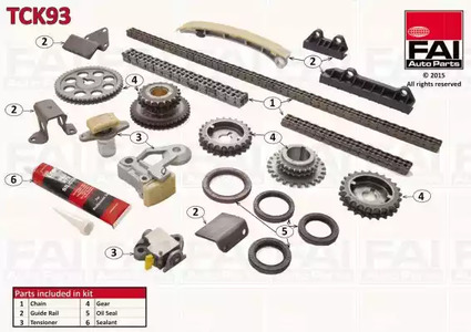 Комплект цепи грм FAI AUTOPARTS TCK93