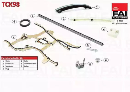 Комплект цели привода распредвала FAI AUTOPARTS TCK98