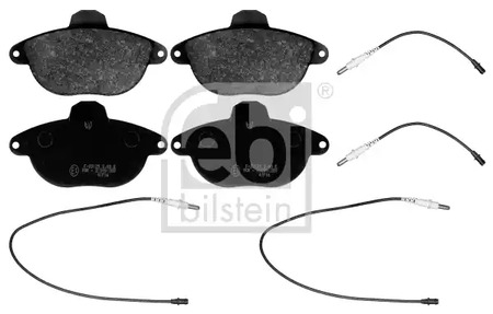 Комплект тормозных колодок дискового тормоза FEBI BILSTEIN 116037