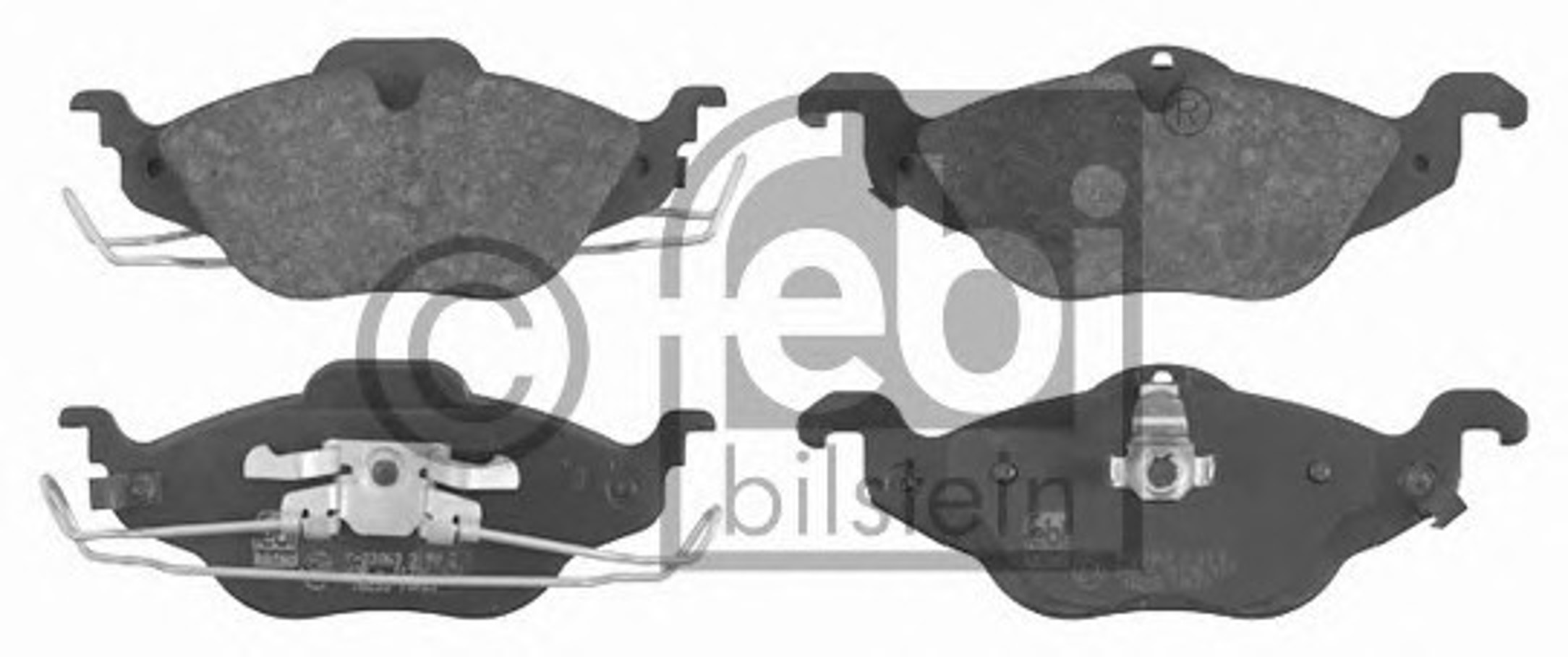 Комплект тормозных колодок дисковый тормоз FEBI BILSTEIN 16233