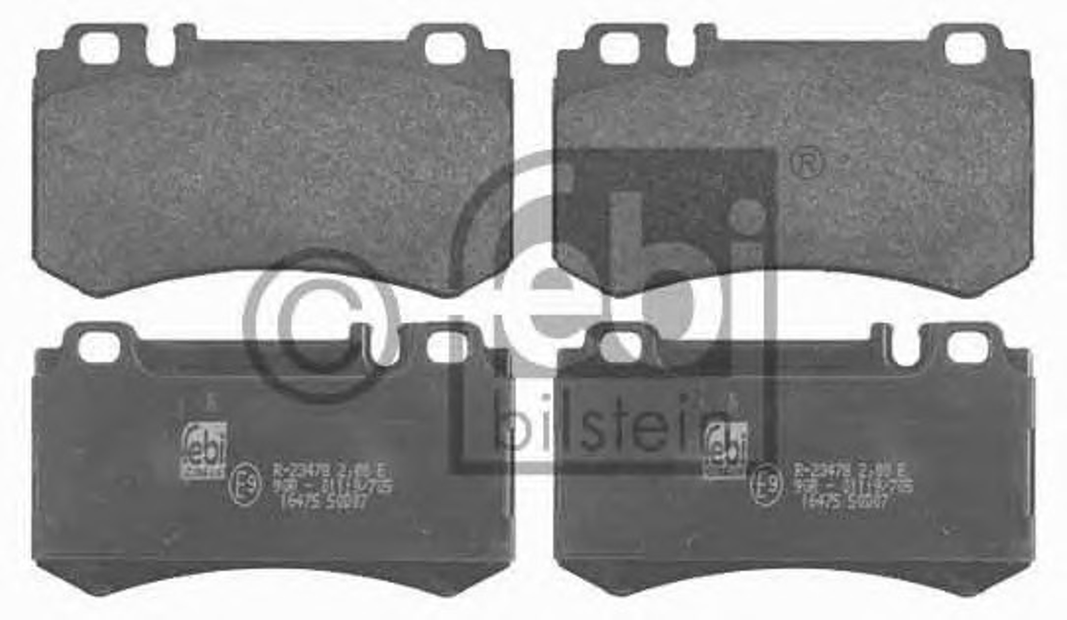 Комплект тормозных колодок дисковый тормоз FEBI BILSTEIN 16475