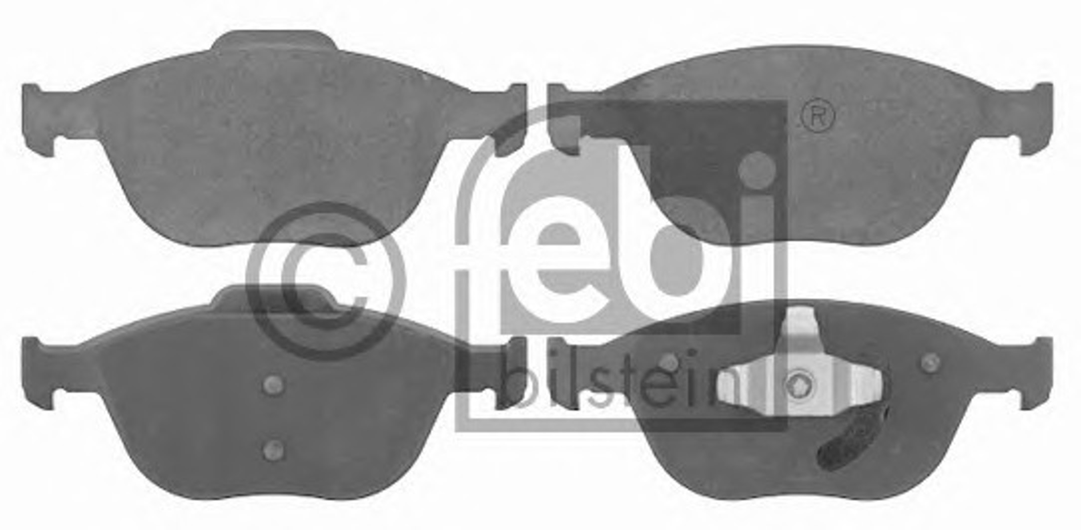 Комплект тормозных колодок дисковый тормоз FEBI BILSTEIN 16570