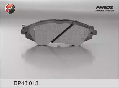 Комплект тормозных колодок дискового тормоза FENOX BP43013