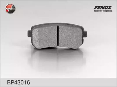 Комплект тормозных колодок дискового тормоза FENOX BP43016