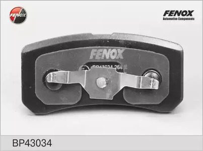 Комплект тормозных колодок дискового тормоза FENOX BP43034