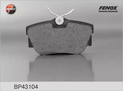 Комплект тормозных колодок дискового тормоза FENOX BP43104