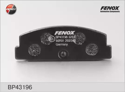 Комплект тормозных колодок дискового тормоза FENOX BP43196