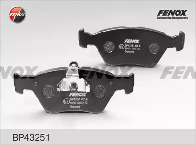 Комплект тормозных колодок дискового тормоза FENOX BP43251