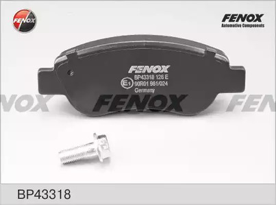 Комплект тормозных колодок дискового тормоз FENOX BP43318