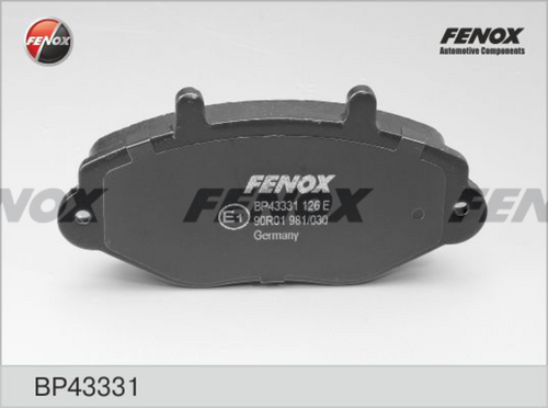 Колодки дисковые передние FENOX BP43331