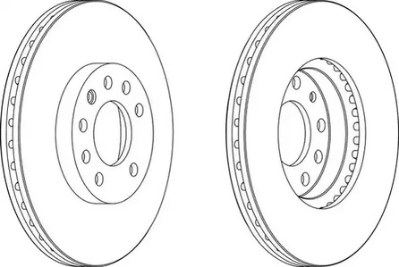 Диск тормозной FERODO DDF1191C