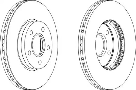 Диск тормозной FERODO DDF1222C