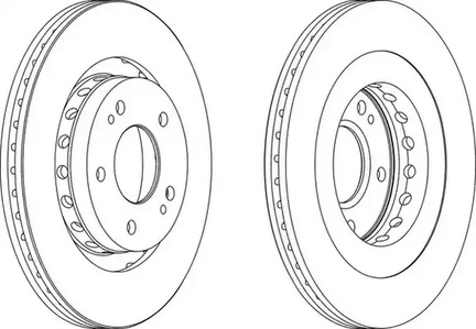 Диск тормозной FERODO DDF1642C