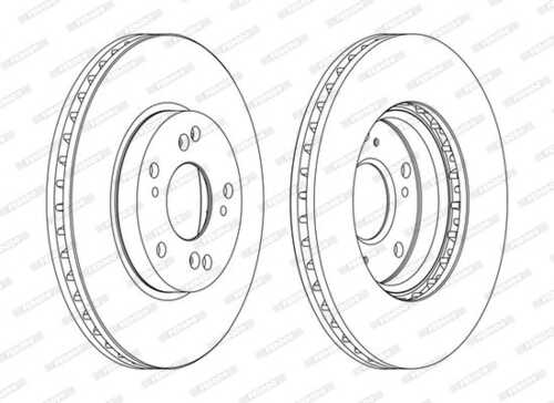 Тормозной диск FERODO DDF1557C