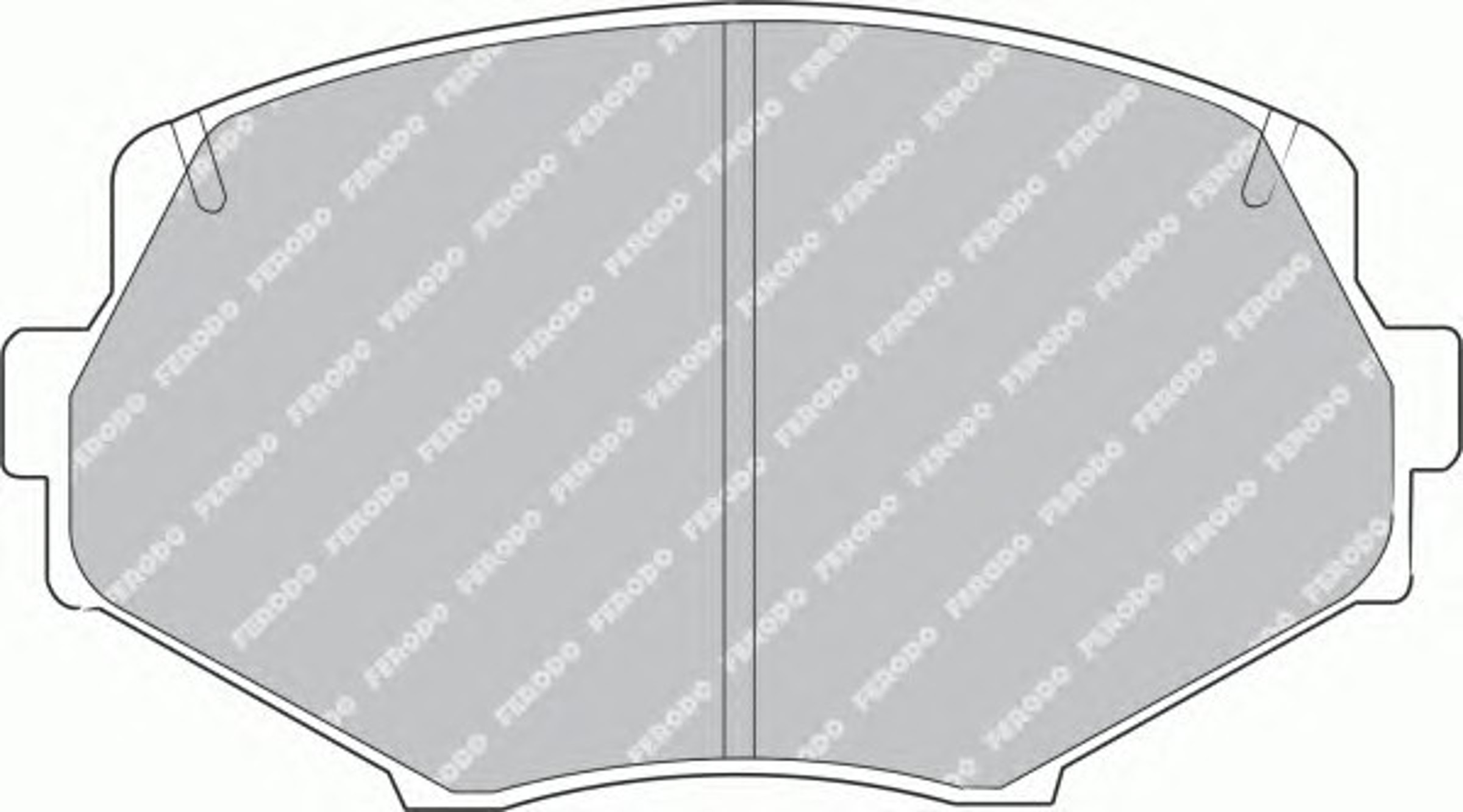 Колодки тормозные дисковые FERODO FDB1011