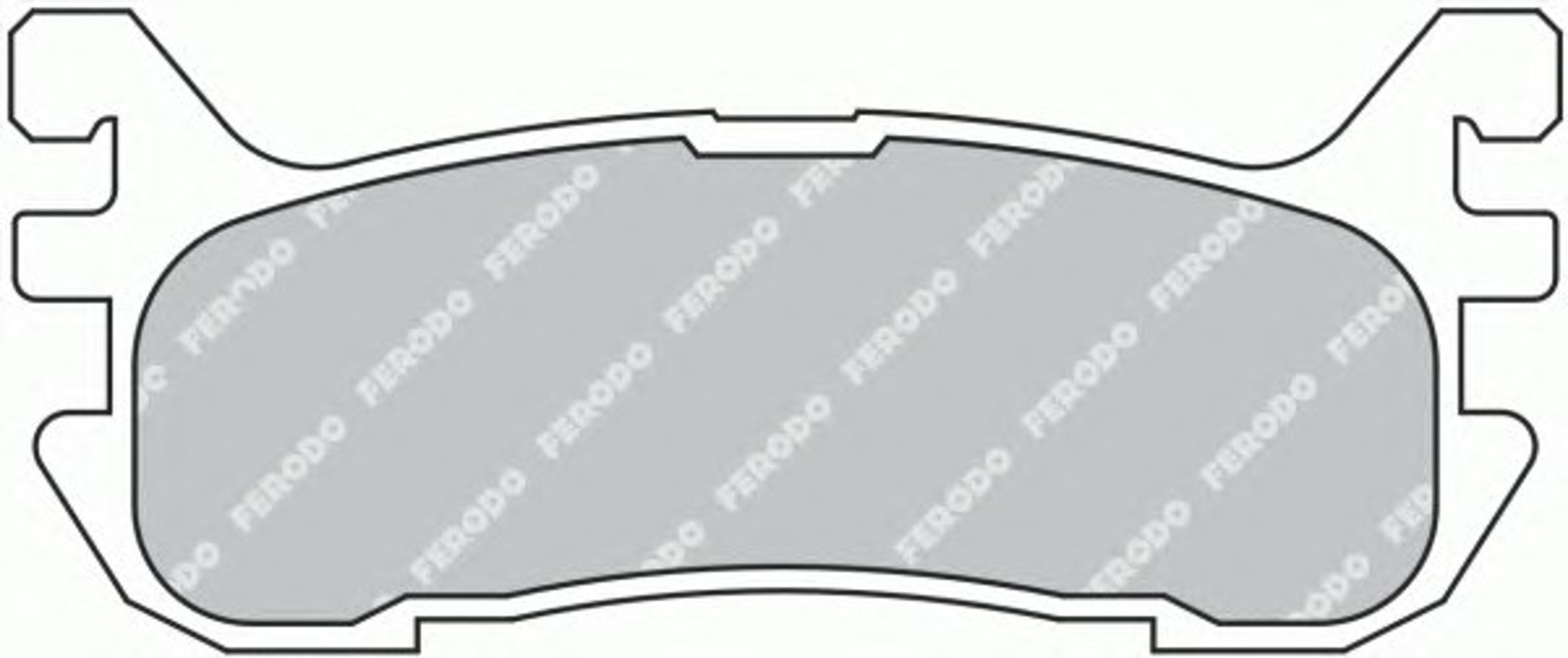 Колодки тормозные дисковые FERODO FDB1012