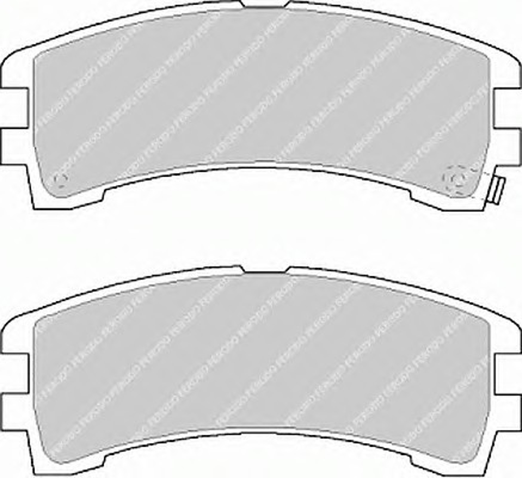 Колодки тормозные дисковые FERODO FDB1029