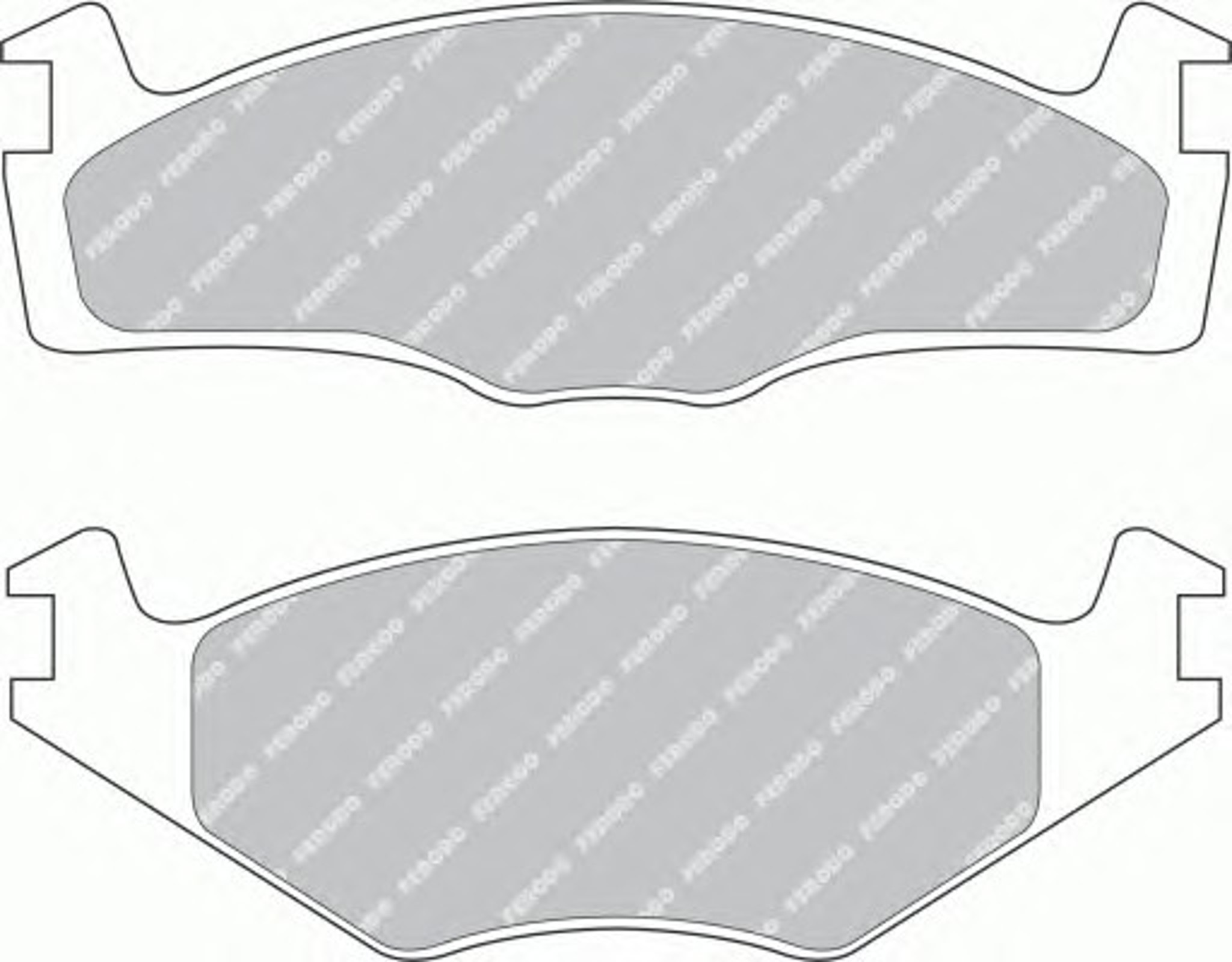 Колодки тормозные дисковые FERODO FDB1072G