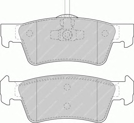 Комплект тормозных колодок дискового тормоз premier FERODO FDB1460