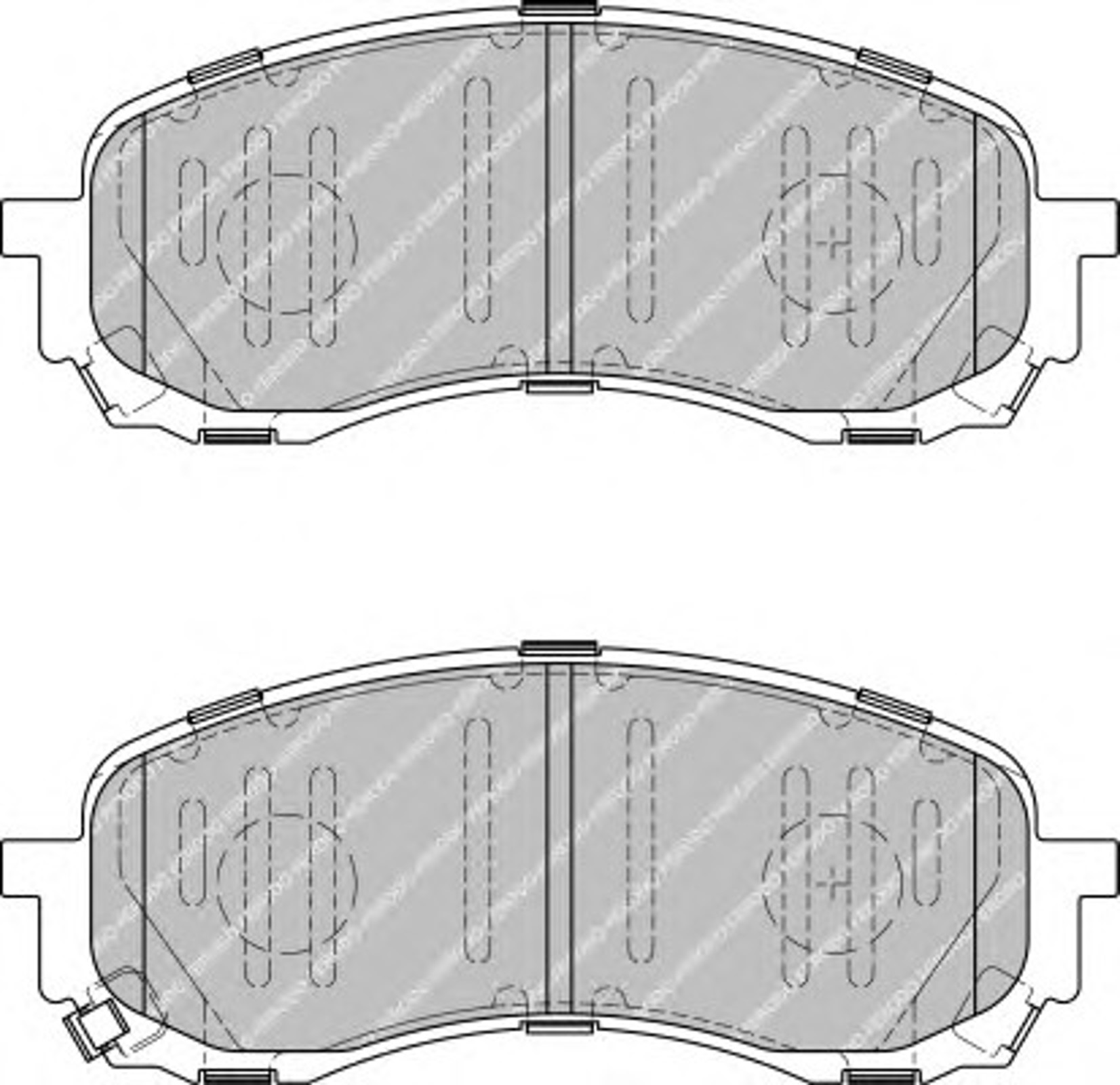 Колодки тормозные дисковые FERODO FDB1863