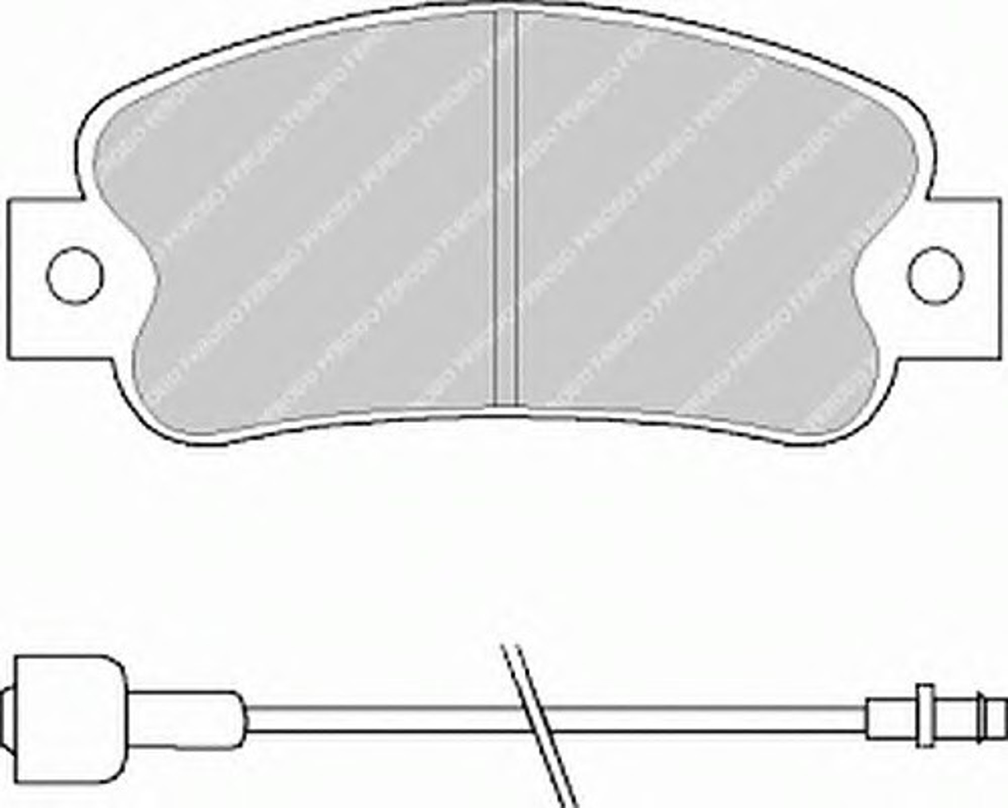 Колодки тормозные дисковые FERODO FDB235