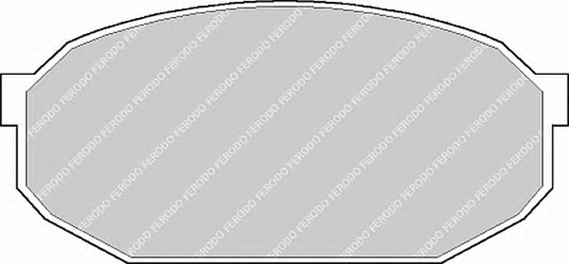 Колодки тормозные дисковые FERODO FDB291