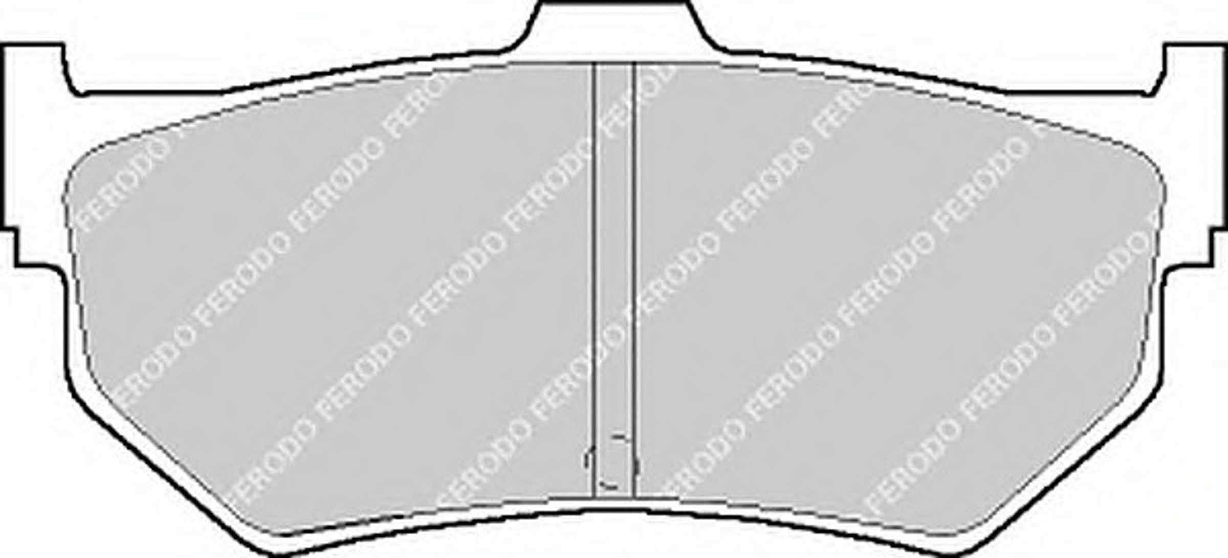 Колодки тормозные дисковые FERODO FDB301