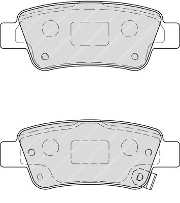 Комплект тормозных колодок дискового тормоз premier eco friction FERODO FDB4233