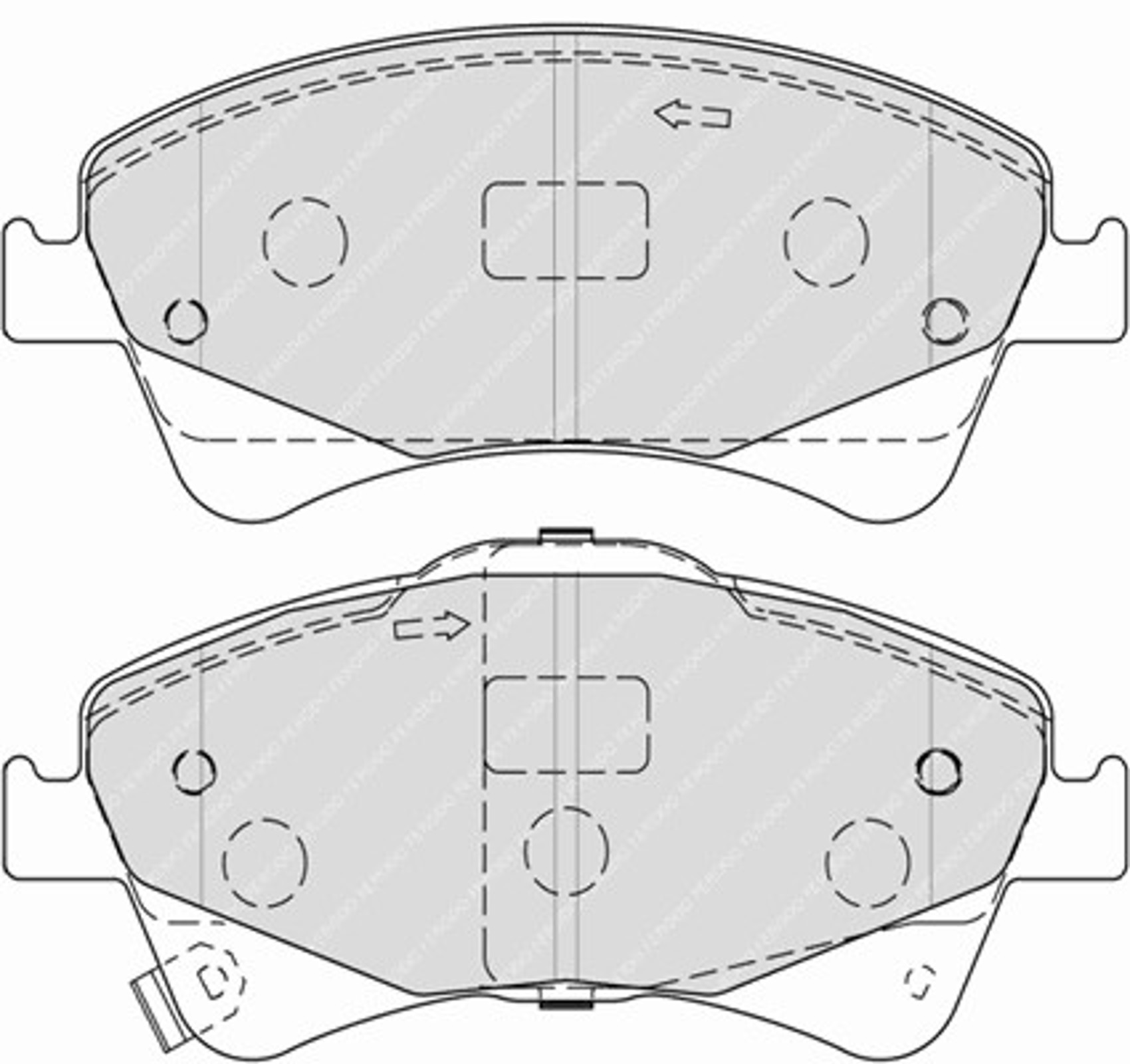 Колодки тормозные дисковые FERODO FDB4326