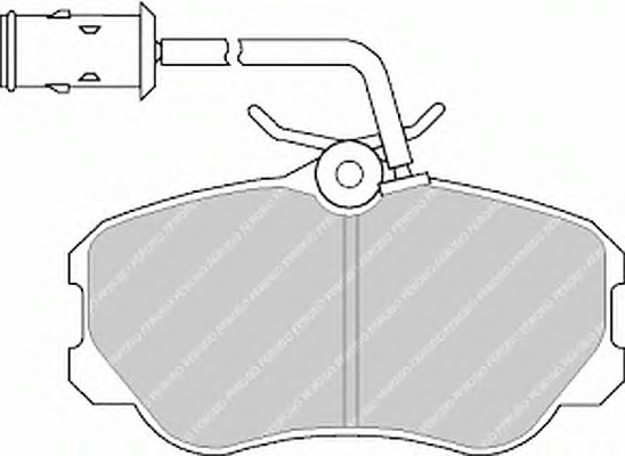 Колодки тормозные дисковые FERODO FDB651