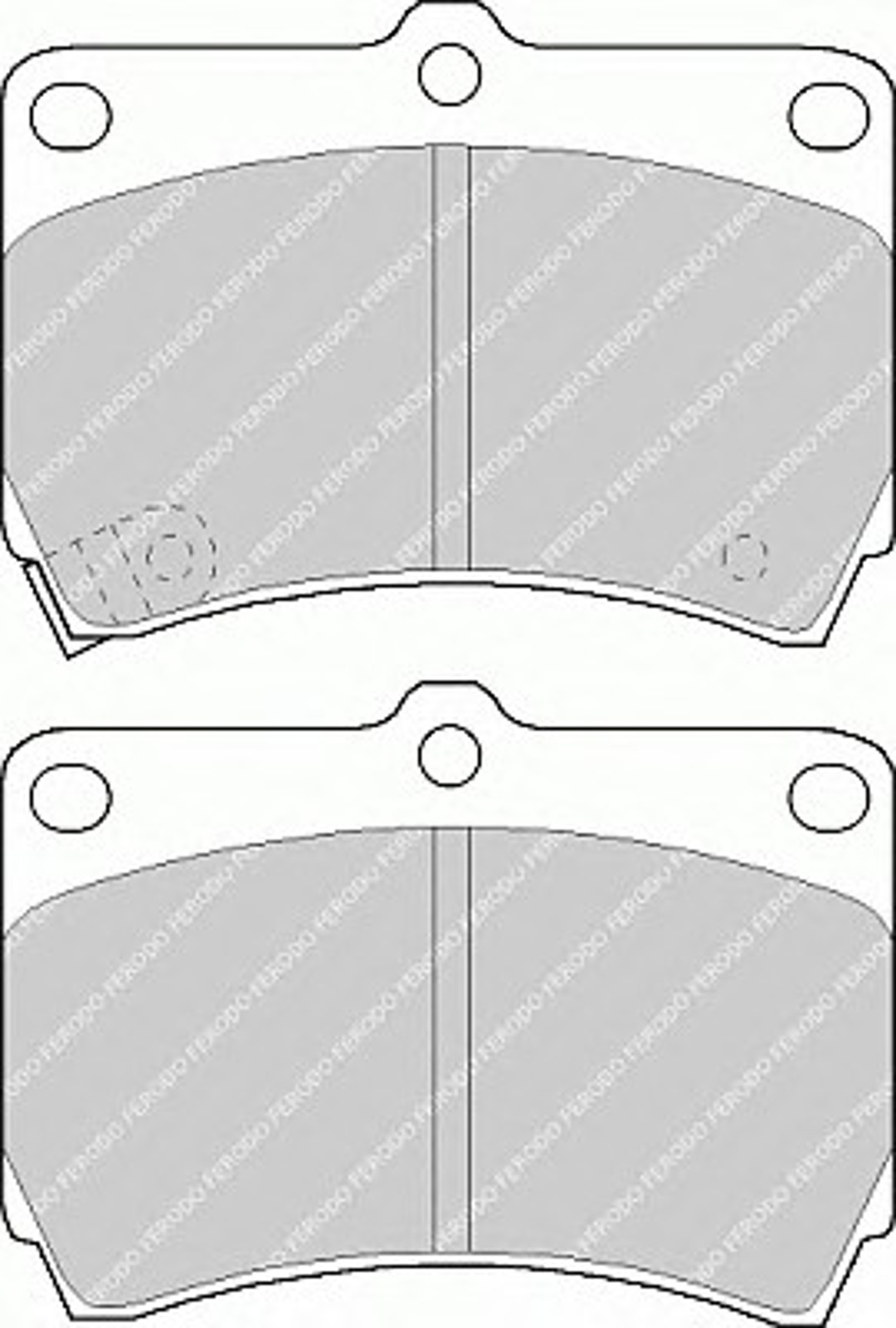 Колодки тормозные дисковые FERODO FDB715