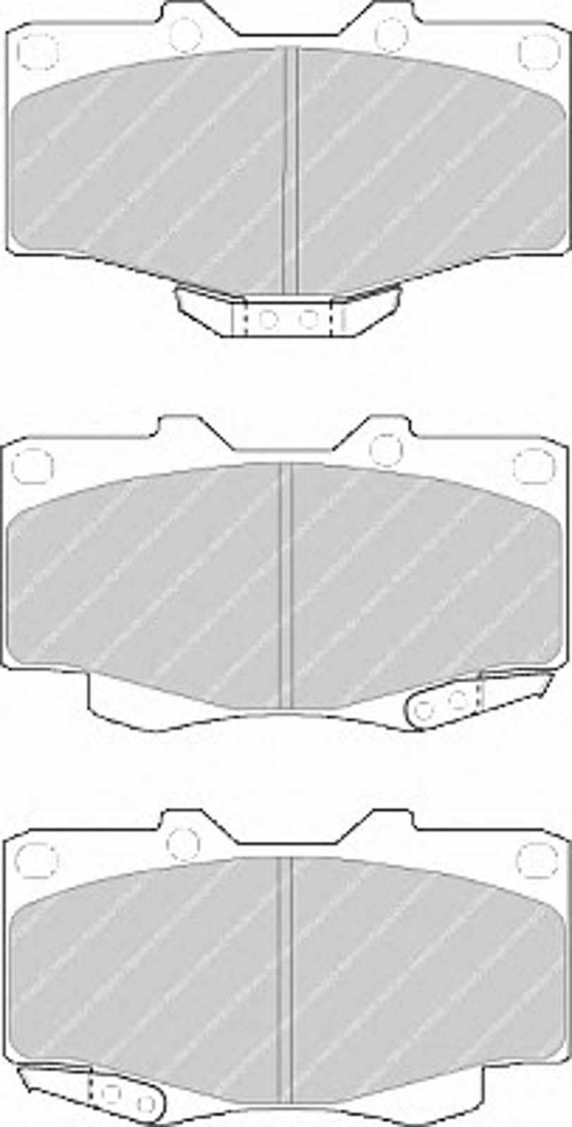 Колодки тормозные дисковые FERODO FDB797
