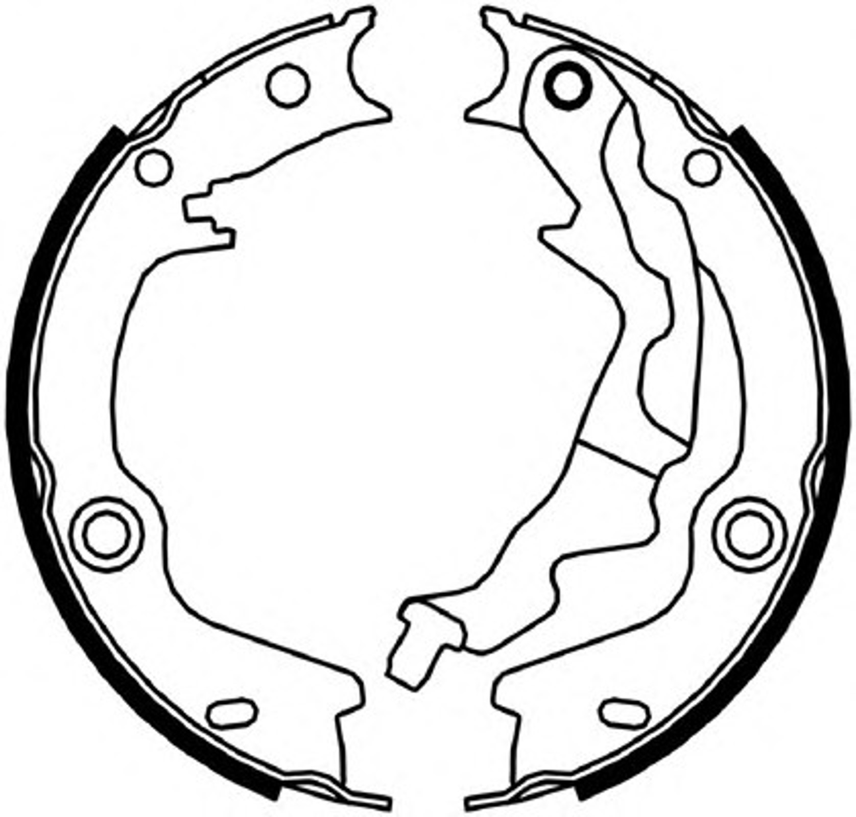Комплект тормозных колодок стояночная тормозная система FERODO FSB4046
