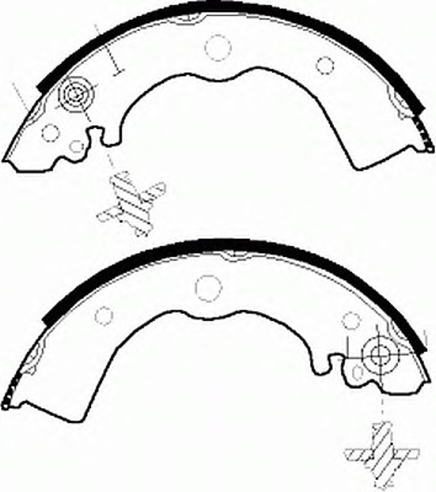 Колодка тормозная барабанная комплект FERODO FSB412