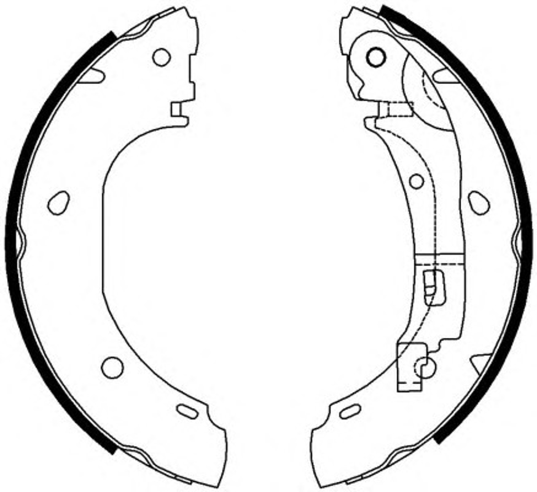 Колодки тормозные барабанные FERODO FSB652