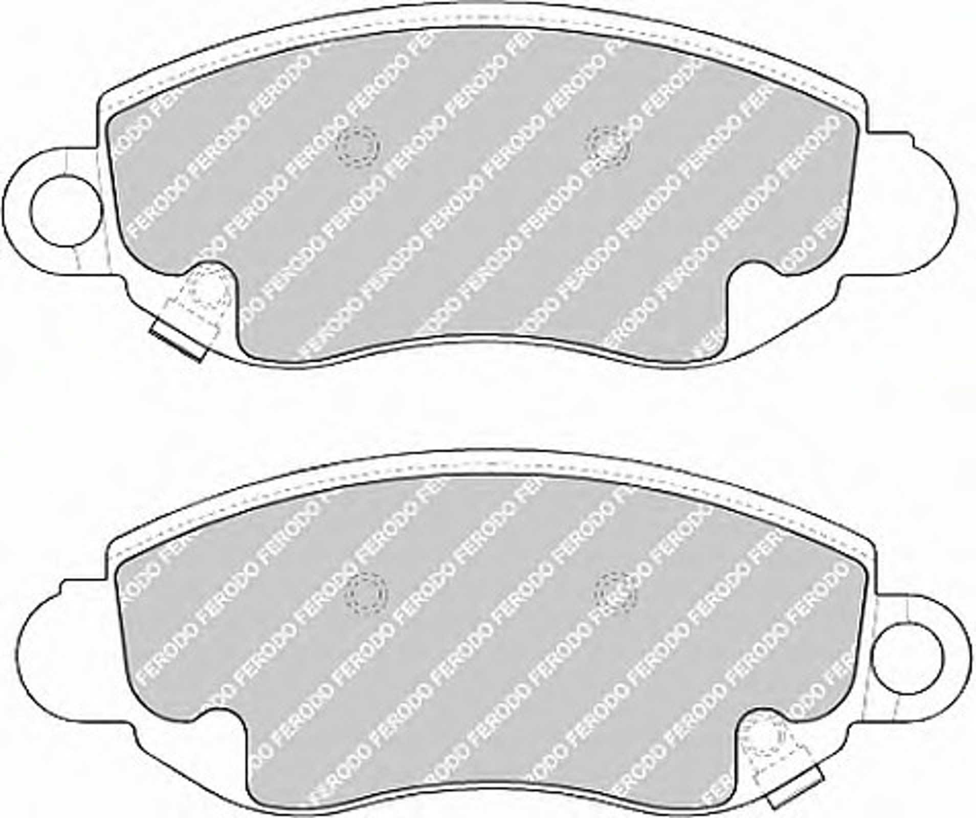 Колодки тормозные дисковые FERODO FVR1381