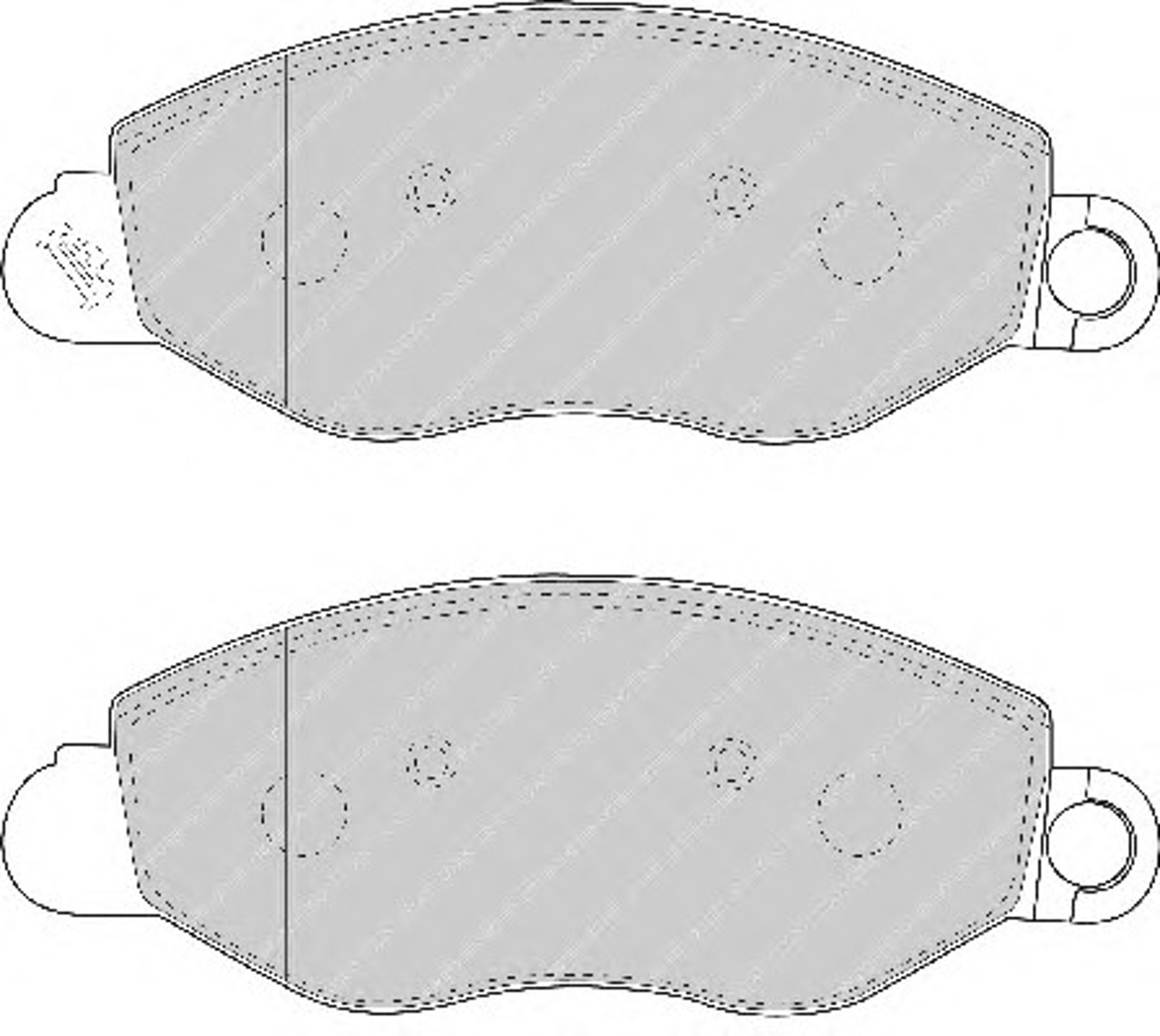 Колодки тормозные дисковые FERODO FVR1461