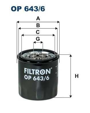 Масляный фильтр FILTRON OP 6436
