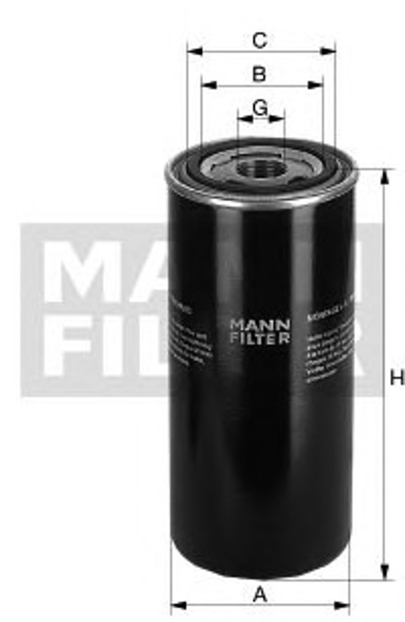 Фильтр масляный MANN-FILTER W 1374/7