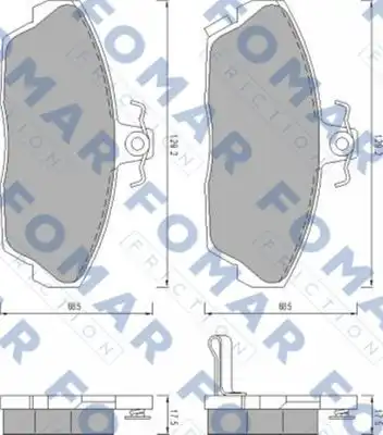 Комплект тормозных колодок дисковый тормоз