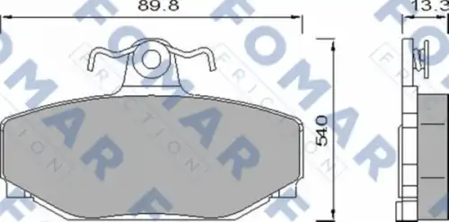 Fo457081 297 00fdb676571418b колодки дисковые з.