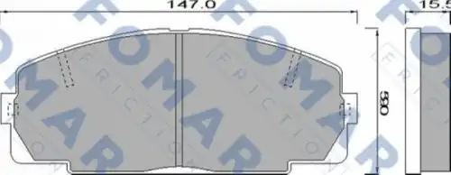 Fo 489481 колодки дисковые передние FOMAR FRICTION FO 489481