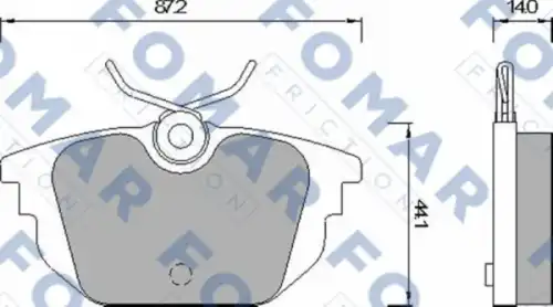 Тормозные колодки FOMAR FRICTION FO 677581