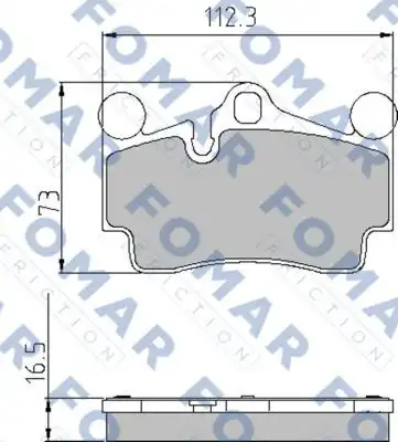 Тормозные колодки FOMAR FRICTION FO 862181