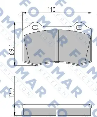 Fo699184 колодки дисковые передние + задние FOMAR FRICTION FO699184