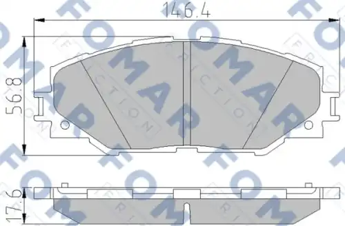 Тормозные колодки FOMAR FRICTION FO838881